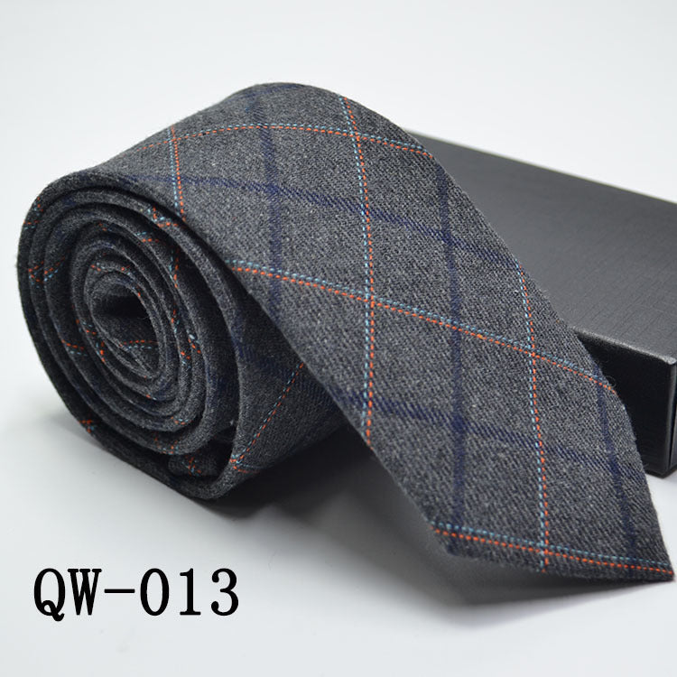 Men's Tie Super Narrow Wool-like Elegant And Elegant