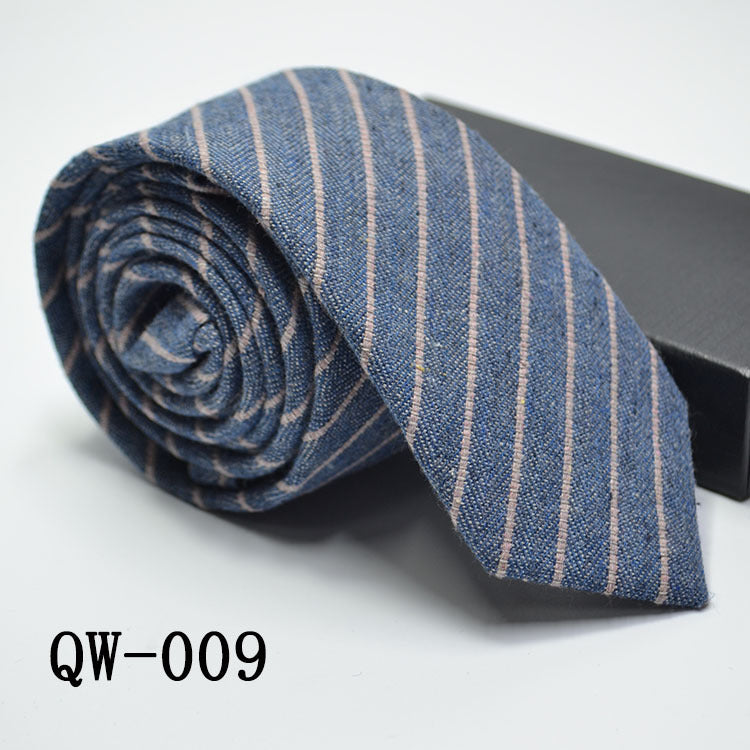 Men's Tie Super Narrow Wool-like Elegant And Elegant