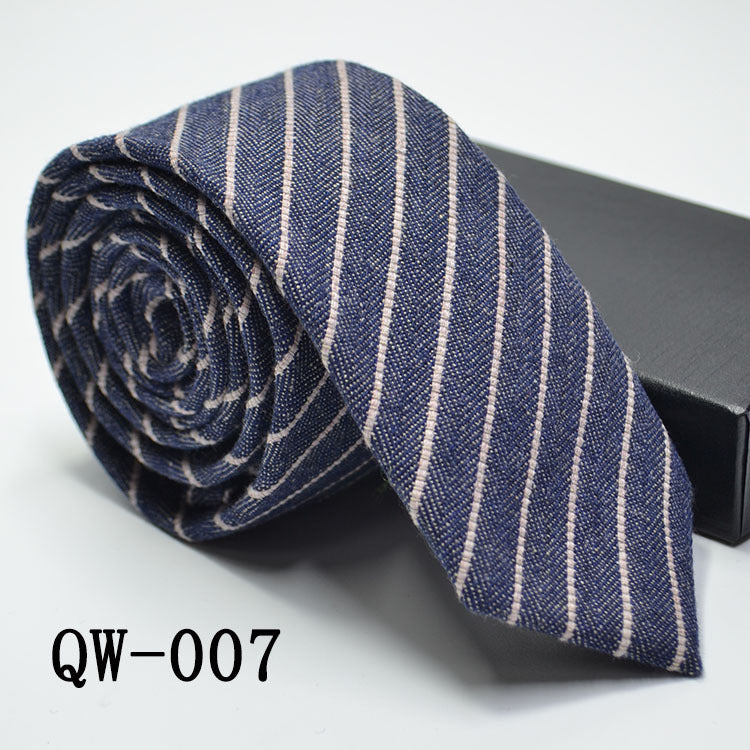 Men's Tie Super Narrow Wool-like Elegant And Elegant