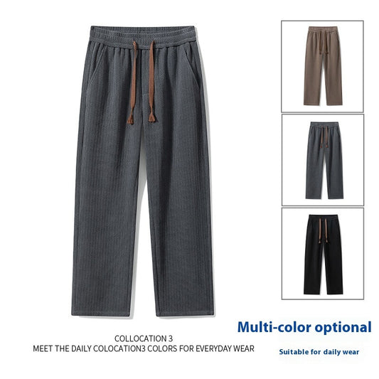 Young Autumn Suit Pants Loose Drooping Straight Mop Casual Men