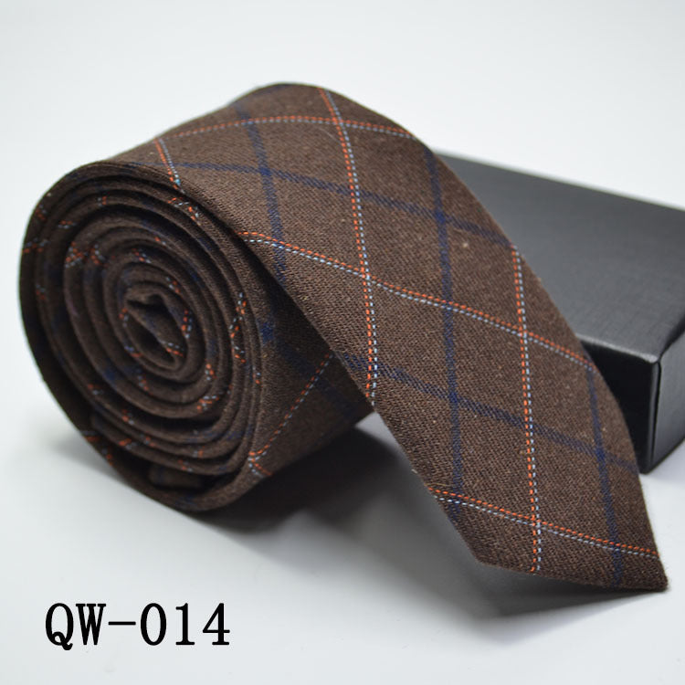 Men's Tie Super Narrow Wool-like Elegant And Elegant